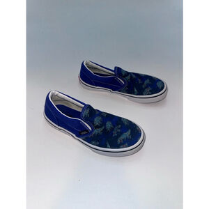 Boys Vans Slip-On Sneakers Size 3.0 Blue